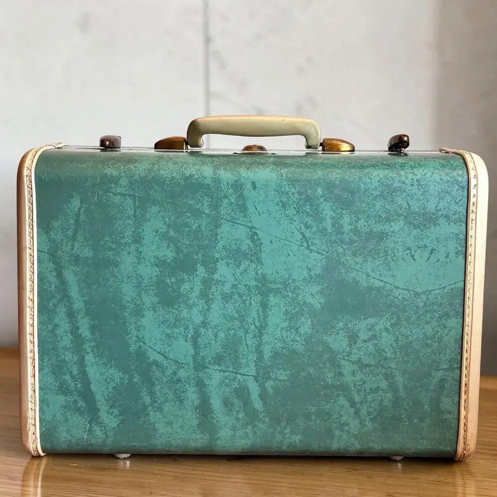 VTG 50s 60s Original Samsonite Shwayder Bros. Hard Shell Train Case Luggage